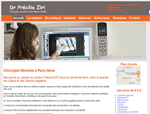 Tablet Screenshot of dr-preciliaziri.com